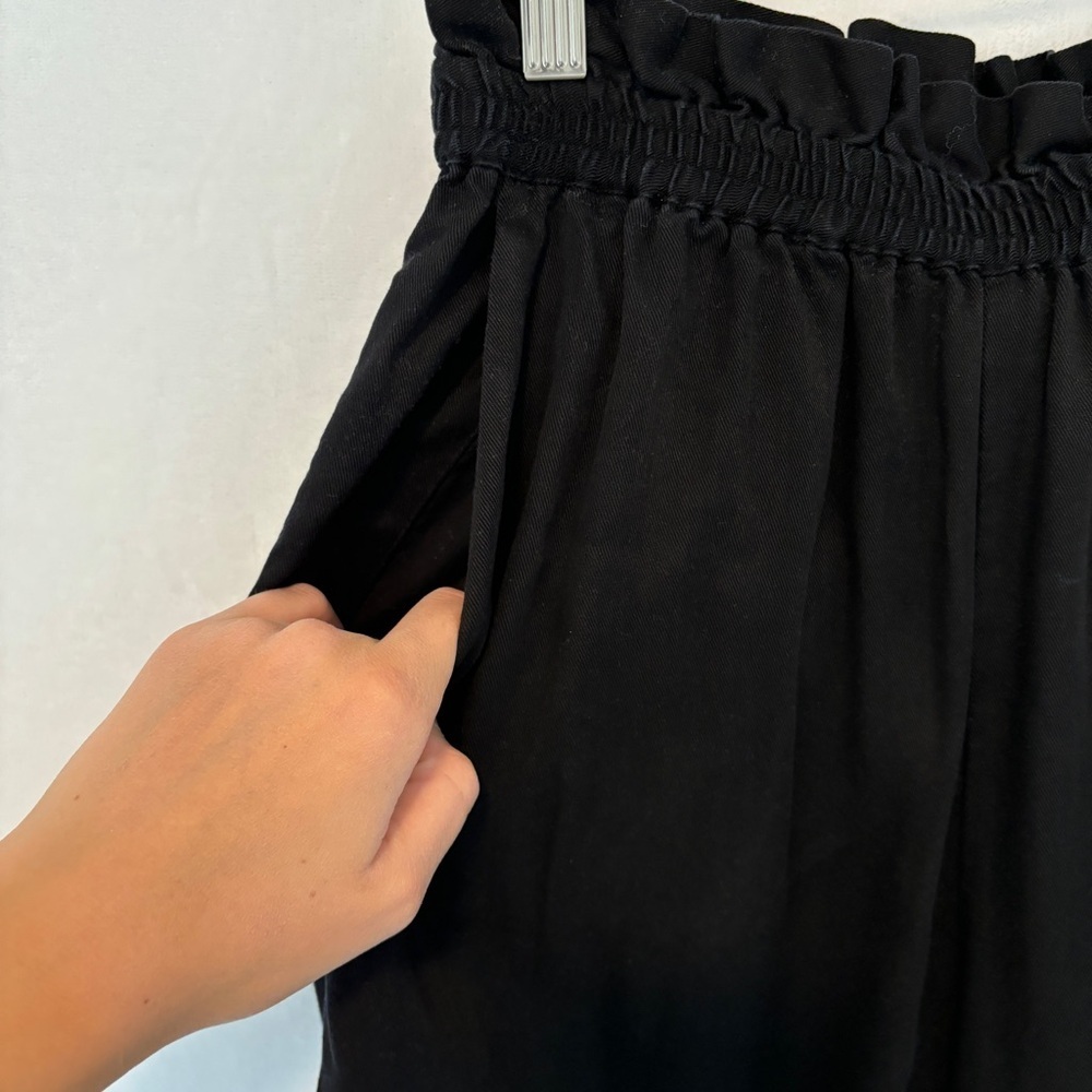 & Other Stories Stockholm womens black pull on wide leg high rise‎ pants size 4 - Picture 3 of 9